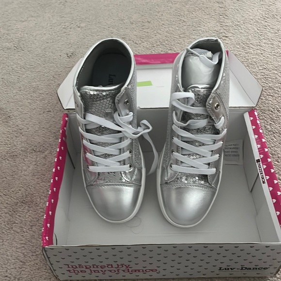 Shoes - Sequin High Top Sneaker